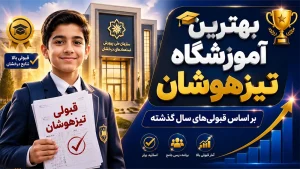 بهترین آموزشگاه تیزهوشان بر اساس تجربه قبولی های سال گذشته!